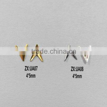 Hot Sell Mini Gold & Silver Nail Studs Arrow/heart/star/rhombus photo-5
