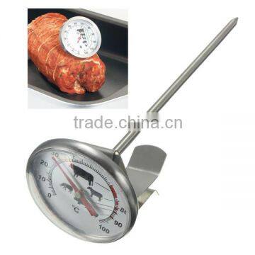 NEW Stainless Steel Pocket Probe Thermometer Gauge For BBQ Meat Food Kitchen Cooking Instant Read Meat Gauge