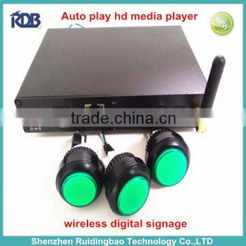 RDB new product 2014 innovation Advertising products accepting commands from serial port RS232 RS485 3D media player DS009-130