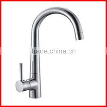 Basin accessories long neck mixers curved chromed taps economic wash kitchen sink faucets T9106