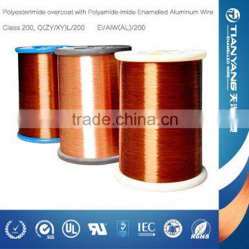 Polyesterimide overcoat with Polyamide-imide Enamelled Aluminum Round Wire, Class 200