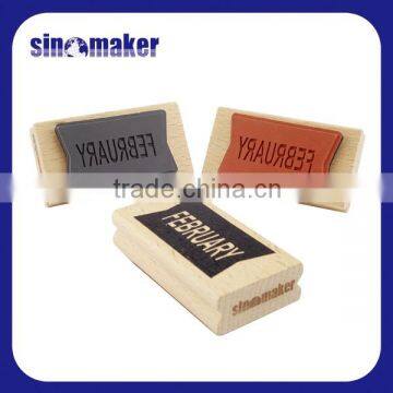 Custom DIY Monthly Rubber Wood Stamps for Craft, Card Making, and Promotional Gift photo-3