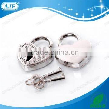 AJF Fashion Rhinestone Love Padlock for Handbags or Heart Pendant photo-3