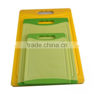 3-Piece Dishwasher Non-slip Plastic Chopping Board Set with Juice Groove