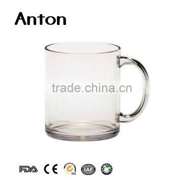 Borosilicate handle tea glass cup with glass handle