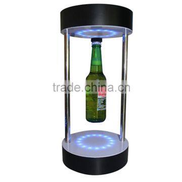 Custom Led Lights Magnetic Floating Levitating Beer Bottle Display Stand photo-5