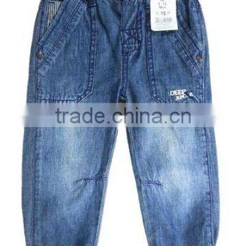 baby jeans with hem depth boys trousers denim jeans boys fashion blue jeans