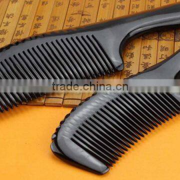 Real Cow OX Horn Hair Comb With Handle photo-2