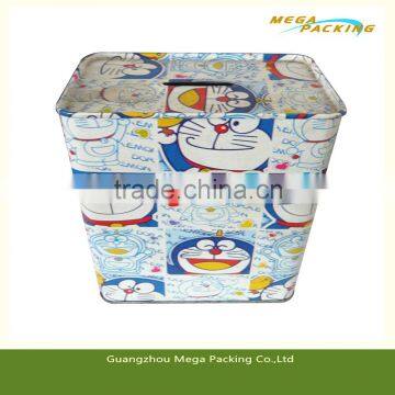 Round Lock Money Tin Box coin bank tin can