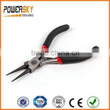 4.5" Mini Round Nose Pliers with Bi-color Dipped Handles