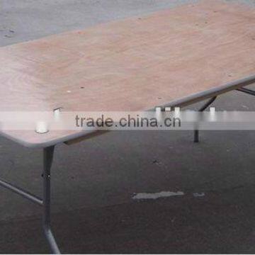 wooden banquet hall tables