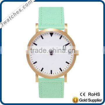 stainless steel case genuine leather strap custom quartz OEM original branded fashion