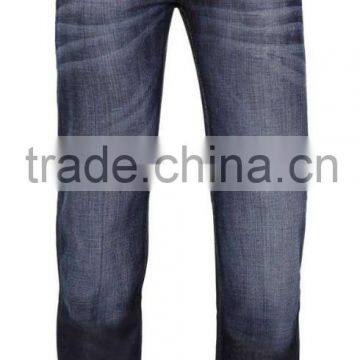 High quality new men's fashion wash jeans pants man 100% cotton soft denim pants manufacturer