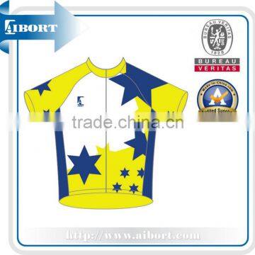 SUBCY-331 polyester cycling jersey yellow blue size 4xl