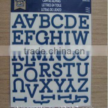 Eco-friendly Non-toxic Alphabet Canvas Fabric Stickers for Promotion Gift photo-2