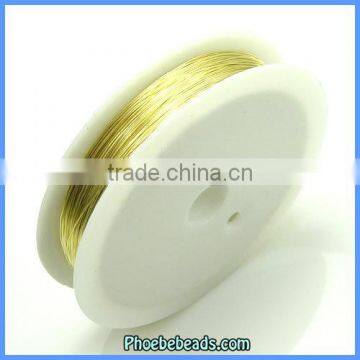 Wholesale 0.4mm Yellow Colored Copper Wire For Jewelry JTW-C003