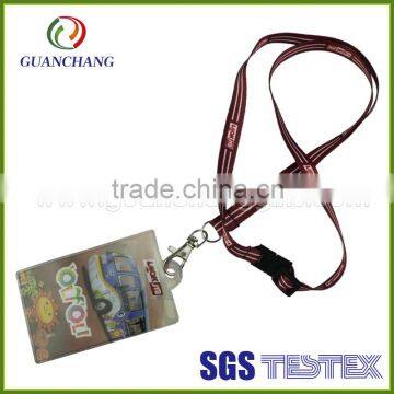 cheap custom sublimation waterproof plastic case lanyard