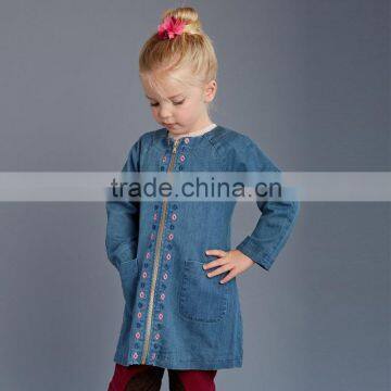 DK0020 dave bella 2015 autumn girls denim coat girls jackets kids outwear children fashionaeble jacket girls thicker outwear