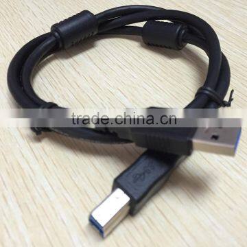 Professional Manufacturer of USB 3.0 A Type Male to USB 3.0 B Male Print Cable with ferrite core