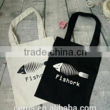 Factory price recyclable 8oz cotton canvas tote bag for shopping