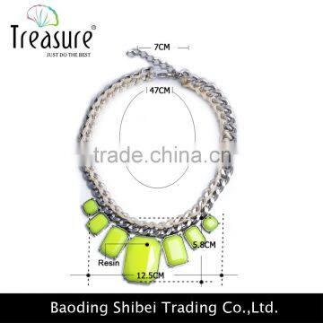 Best Price Jewelry Fashion Resin Pendant Chain Choker Necklace Pendant Jewelry Wholesale in China photo-6