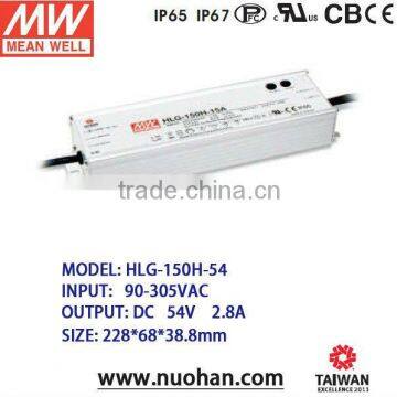 Meanwell HLG-150H-54A led driver 150W 54v/150W 54v Switching Power Supply /54vdc LED Driver 150w                        
                                                Quality Choice