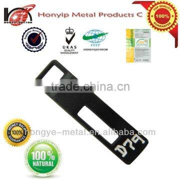 Black resin type TOP quality engraved clothing tags labels custom with logo