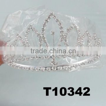 glitter rhinestone metal princess queen crown for sale