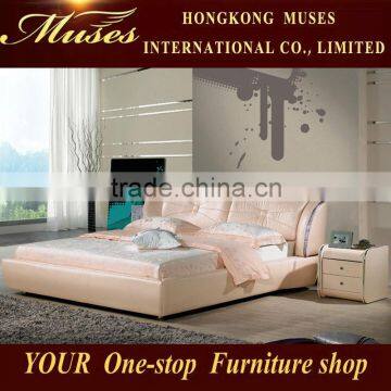 MUSES bedroom furniture 100%The first layer of leather bed design furniture