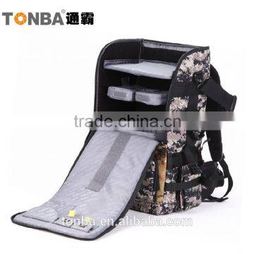 Jungle Camo Convertible and Functional Outdoorsy DSLR and Camera Shoulder Backpack Bag With Gear and Accessories-Camo & Black photo-4