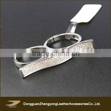 New silver ring Double Fingers Rings for Women