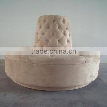 Foshan Manufacturer Round booth fabric sofa booth HDBS457