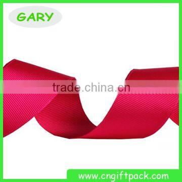 Red Cheap Gift Packaging Printed Grosgrain Ribbon Wholesale photo-2