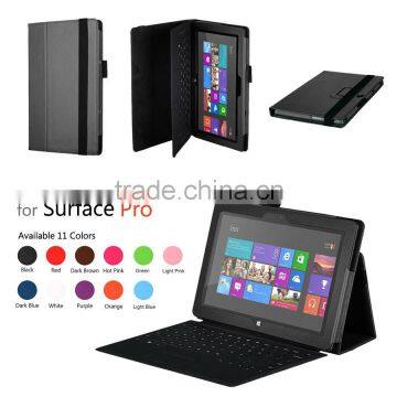 Folio Magnetic Flip Stand Leather Case For Microsoft Surface Pro 2 10.6 inch