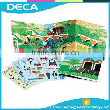 Custom Sticker Scene For Kids Cute reusable sticker set Carton Play Sticker Set