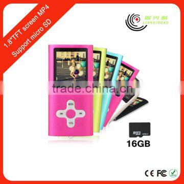8GB Slim Digital MP3 MP4 Player with 1.8" LCD Screen FM Radio Video Movie manual