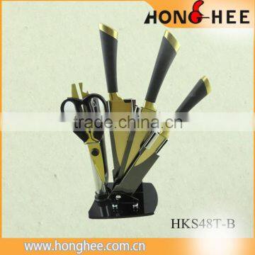 Hand Forged Super Quality titanium stainless steel knife set
