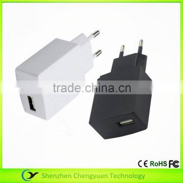 Manufacturers Wholesales 5V-2.4A EU /US Plug Wall Charger travel charger for cell phone charger Suppliers CE.SAA.,FCC.ROHS