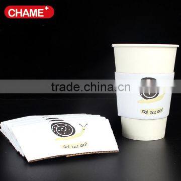 custom printing 12oz coffee ppaer cup sleeve with logo