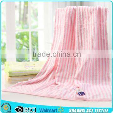 100% cotton super soft terry stripes warm bath towel simple stripes color soft bath towel