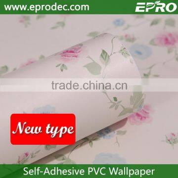 Cheap rural style small flower wallpaper sticker for bedroom