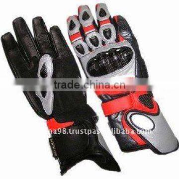 DL-1492 Leather Motorbike Gloves , Sports Gloves