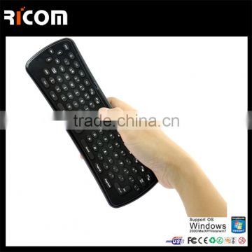 2.4g mini fly air gyro mouse wireless keyboard,Wireless Air Mouse with Keyboard for Smart TV--T6--Shenzhen Ricom