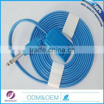 6.3plug surgical ESU cable for grounding pad