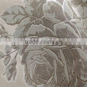 European Pastoral Wallpaper Stripes 3D Non-woven Wallpaper Concrete Wall