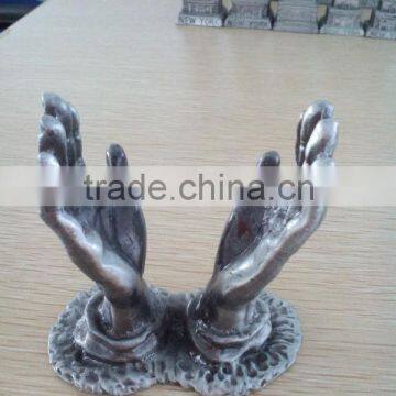 High-quality goods Metal hands, pewter hands for religion