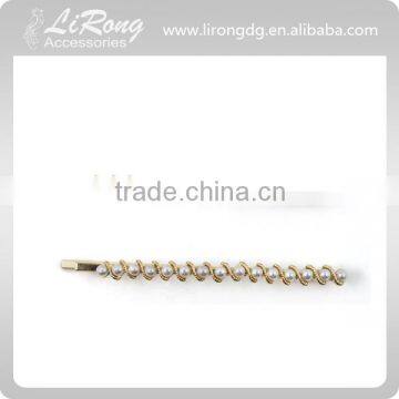 Hair Bobby Pin with Pearl Decoration