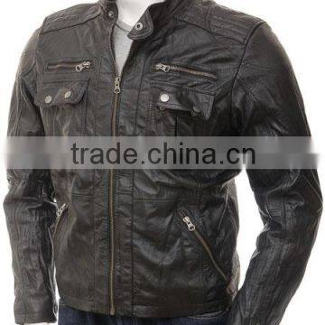 2013 mens latest fashion leather jacket