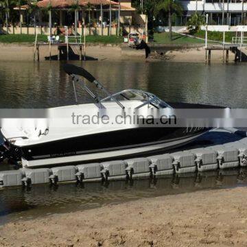 Hisea plastic hdpe floating jet ski dock