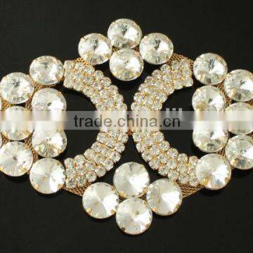 Wholesale Gold Decorative Rhinestone Trim Connector RA21J